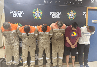 Seis pessoas são presas por furto de cabos no Rio; criminosos usavam uniformes falsos da Light