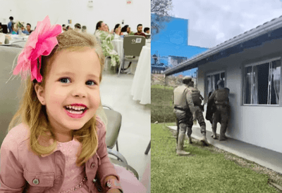 Imagens mostram ação policial que deteve mulher que matou irmã de 4 anos a facadas em SC