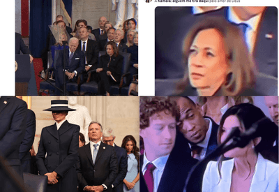 Soneca de Biden, risada de Clinton e chapéu da primeira-dama: confira os memes da posse de Trump 