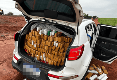  Polícia Rodoviária prende homem com mais de uma tonelada de maconha em carro furtado