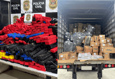 Polícia intercepta caminhão e apreende mais de 1,2 mil tijolos de maconha em Assis (SP)