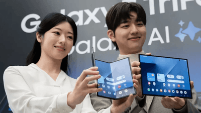 Samsung lança celular com três dobras, e cobra caro por isso