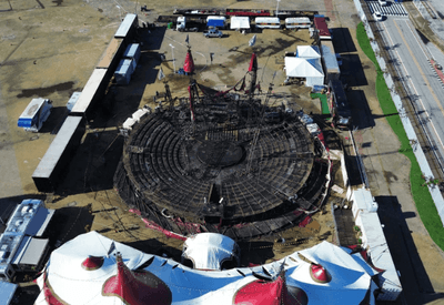 Vídeo: incêndio destrói estrutura principal do Circo do Tirú em Natal (RN)