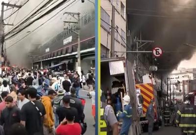 Shopping do Brás que pegou fogo está com AVCB vencido; documento certifica normas contra incêndio
