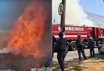 Incêndio atinge comunidade em São Paulo