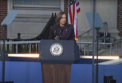 "Precisamos aceitar o resultado desta eleição”, afirma Kamala Harris em discurso