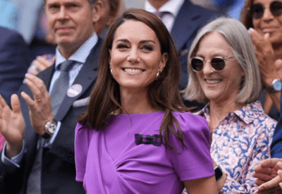  Kate Middleton marca presença em final masculina do torneio de Wimbledon