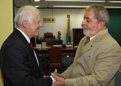 Lula lamenta morte de Jimmy Carter: "amante da democracia e defensor da paz"