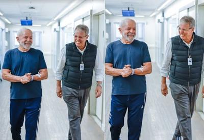 Lula publica vídeo em que caminha por hospital após procedimentos na cabeça; veja