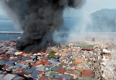 Incêndio destrói cerca de 1.000 casas em vila na Malásia