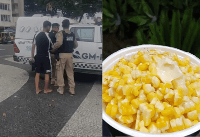 Golpe do milho: Ambulante é preso após cobrar R$1.000 por duas espigas de milho no Rio