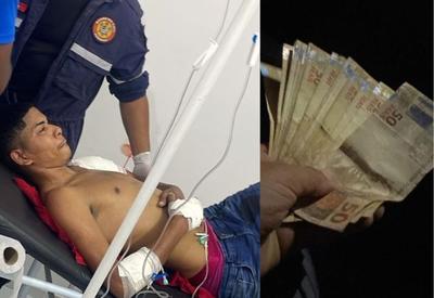 Suspeito baleado após assalto em lotérica esconde R$ 1 mil nas nádegas e Polícia só descobre na cirurgia