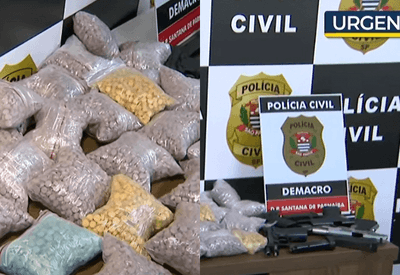 Polícia Civil apreende 35 mil comprimidos de droga durante operação contra tráfico