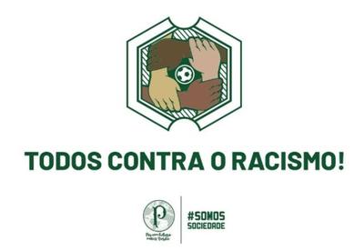 Palmeiras promove ações contra o racismo após casos de discriminação no futebol