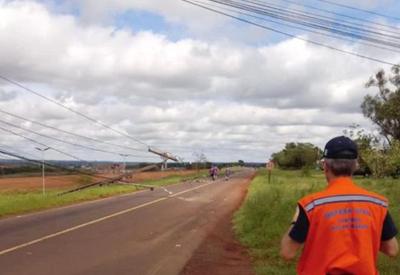 Temporal deixa mais de 250 mil pontos sem energia no Paraná