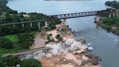 Vídeo: Veja implosão do que restou da ponte entre Tocantins e Maranhão