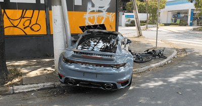 SBT News ao vivo: Ciclista fica ferido após ser arrastado por carro de luxo em SP