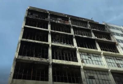 Começam preparativos para demolir prédio em São Paulo
