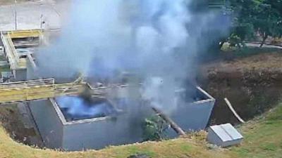 Explosão em estação de tratamento de esgoto em cidade de Minas Gerais deixa um morto