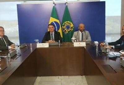 Bolsonaro recebe comitiva de pastores no Palácio do Planalto