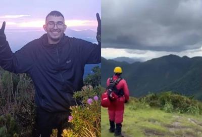 Jovem desaparecido no Pico Paraná é encontrado vivo após 4 dias de buscas