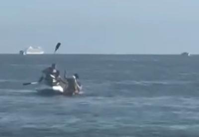Ladrões usam jet ski para roubar banhistas no litoral de São Paulo