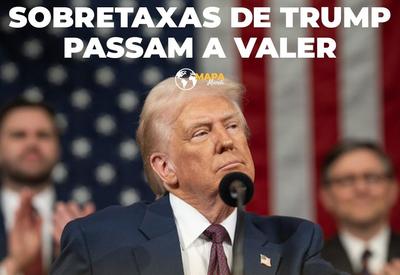 Mapa Mundi: Países reagem à taxação de Trump sobre aço e alumínio