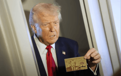 Governo Trump diz que começará a vender 'gold card' por US$ 5 milhões a partir da próxima semana