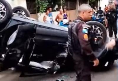 Criminosos pedem senha da vítima e trocam tiros com policiais em tentativa de assalto no Rio