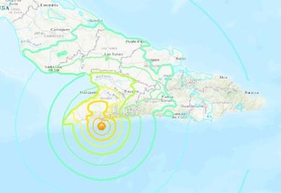 Dois terremotos atingem Cuba neste domingo