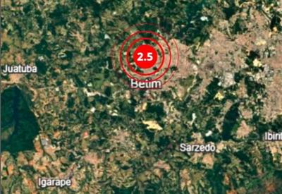 Tremor de terra de magnitude 2,5 é registrado em Betim, na Grande BH