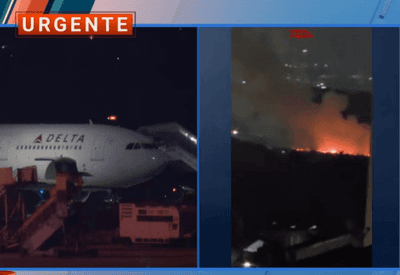Após explosão em turbina, avião da Delta faz retorno de emergência em Guarulhos