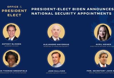 Saem os nomes dos primeiros membros do gabinete de Biden 