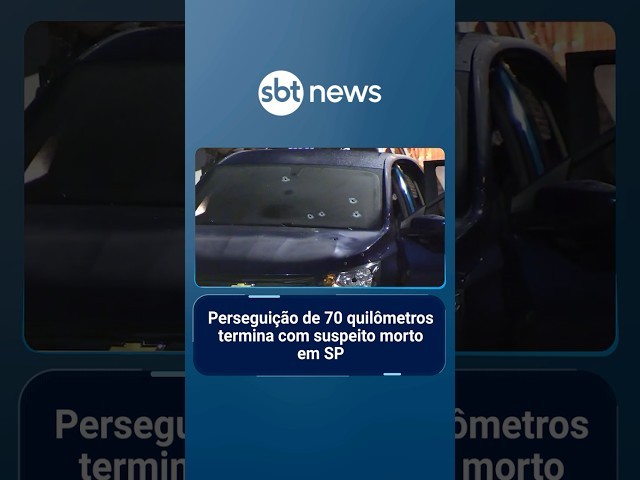 Perseguição de 70 quilômetros termina com suspeito morto em SP | #SBTManhã