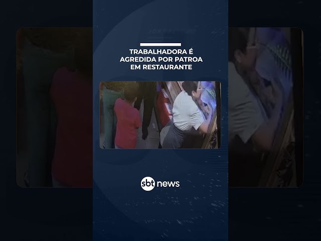 Funcionária é agredida por chefe em restaurante de shopping em Brasília | #SBTManhã