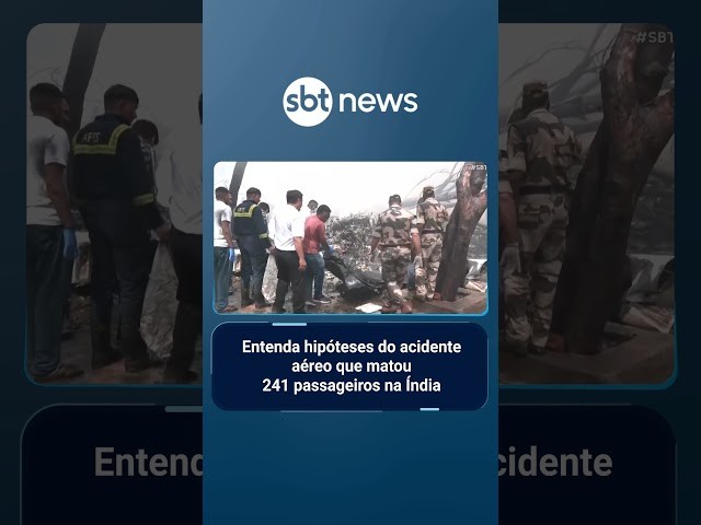 Entenda hipóteses do acidente aéreo que matou 241 passageiros na Índia | #SBTBrasil