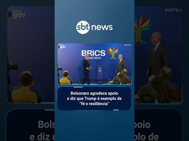 Bolsonaro agradece apoio e diz que Trump é exemplo de “fé e resiliência” | #SBTBrasil