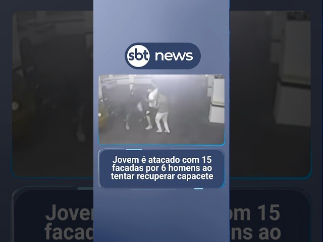 Jovem é atacado com 15 facadas ao tentar recuperar capacete