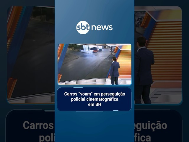 Carros “voam” em perseguição policial cinematográfica em Belo Horizonte | #SBTManhã