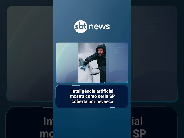 Inteligência artificial mostra como seria São Paulo coberta por nevasca | #SBTManhã
