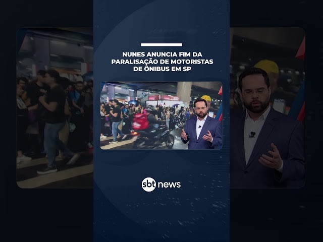 Nunes anuncia fim da paralisação de motoristas de ônibus em São Paulo | #SBTNotícias