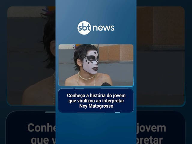 Conheça a história do jovem que viralizou ao interpretar Ney Matogrosso | #SBTNotícias