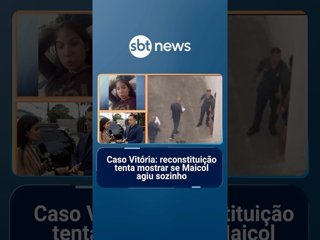 Caso Vitória: reconstituição tenta mostrar se Maicol agiu sozinho