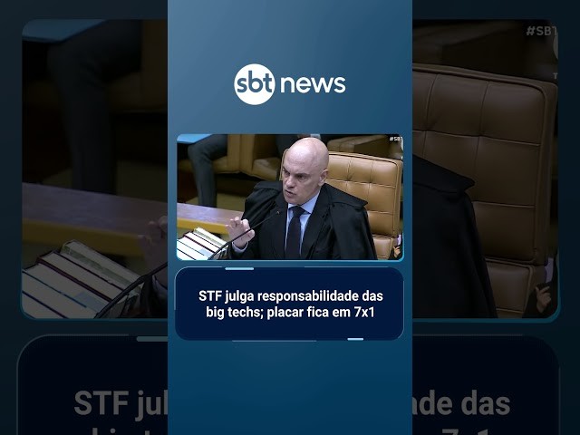 Moraes vota para responsabilizar plataformas de redes sociais por conteúdos | #SBTBrasil