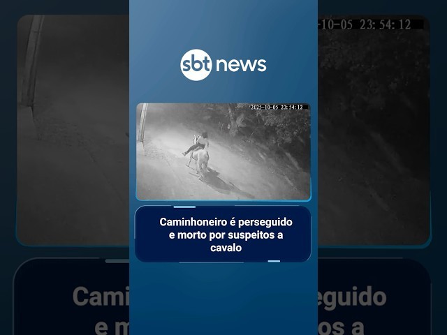 Caminhoneiro é perseguido e morto por suspeitos a cavalo | #SBTManha
