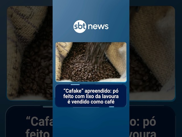 "Cafake" apreendido: pó feito com lixo da lavoura é vendido como café