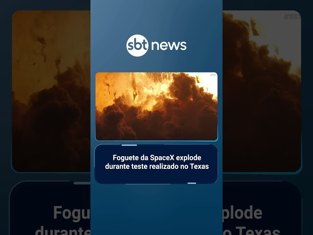 Foguete da SpaceX explode durante teste realizado no Texas | #SBTBrasil