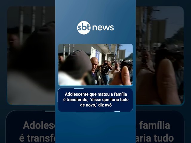 Adolescente que matou a família é transferido; “disse que faria tudo de novo", diz avó | #AloVoce