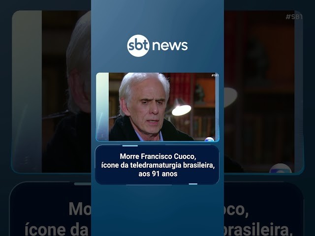 Morre Francisco Cuoco, ícone da teledramaturgia brasileira, aos 91 anos | #SBTBrasil