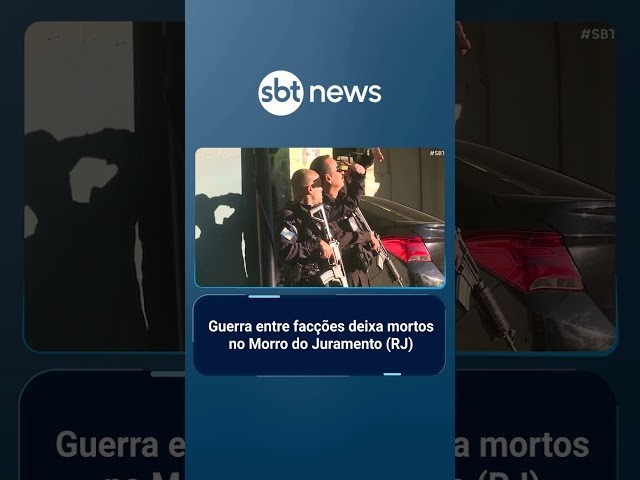 Guerra entre facções deixa mortos no Morro do Juramento (RJ) | #SBTBrasil